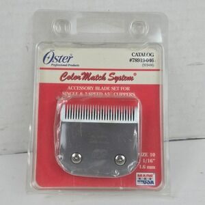 Vtg Oster Clipper Blade A5 Color Match System Size 10 1/16" 78919-046 Silver NIP